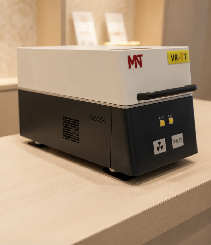 ตรวจเปอร์เซ็นต์ทองด้วยเครื่อง XRF Spectrometer 