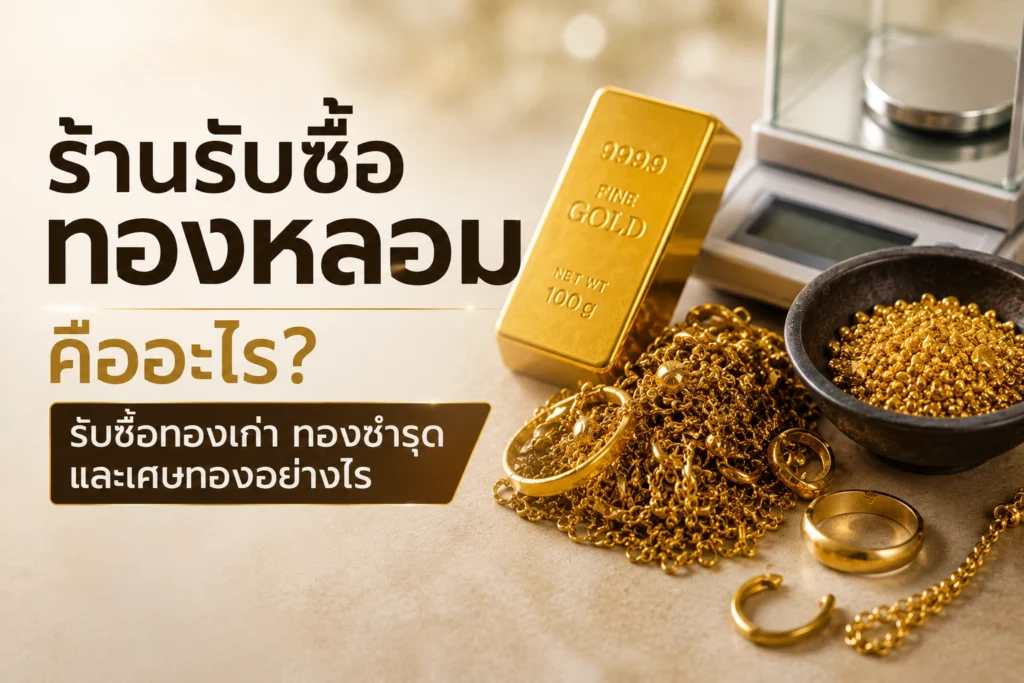 ร้านรับซื้อทองหลอม คืออะไร? รับซื้อทองเก่า ทองชำรุด และเศษทองอย่างไร
